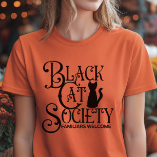 Camiseta Halloween da Black Cat Society