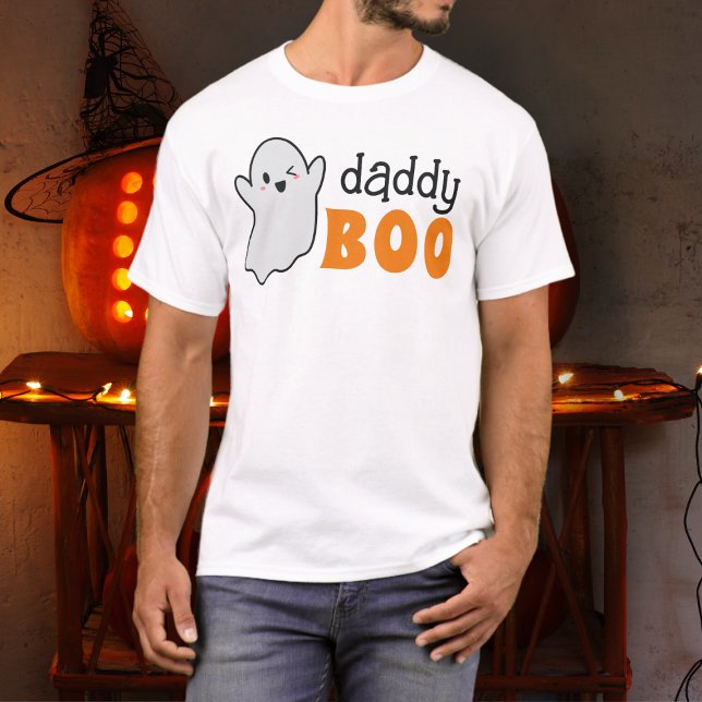Camiseta Halloween da família Boo do Pai Fantasma Personali (Get set for Halloween fun with the 'daddy Boo' design!)