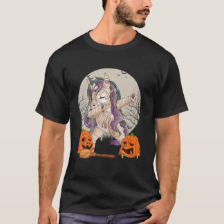 Camiseta Halloween Dabbing Unicorn Mummie Cute Unicorn Pump