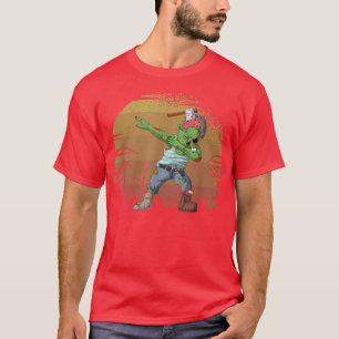 Camiseta Halloween Dabbing Zombie Brain Zombies Engraçado D