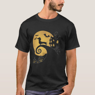 Camiseta Halloween Dachshund Weenie Wiener Moonshine Sausag