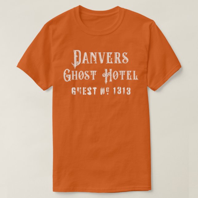 Camiseta Halloween Danvers Ghost Hotel (Frente do Design)