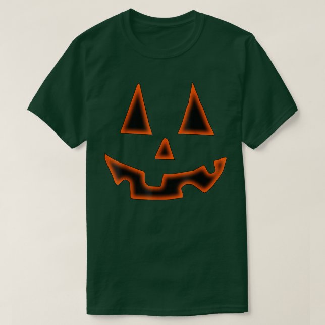 Camiseta Halloween de abóbora para homens mulheres Jack O L (Frente do Design)