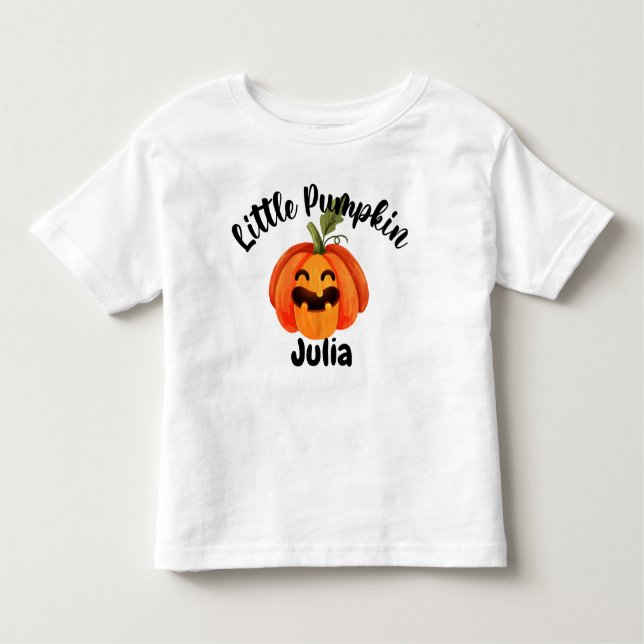 Camiseta Halloween de abóbora personalizado (Frente)