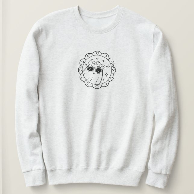 Camiseta Halloween de coquete Mínimo Bonito e Spookette (Frente do Design)