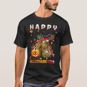 Camiseta Halloween De Esquilo E Feliz Natal Hallo