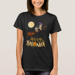 Camiseta Halloween de german shepherd Cachorro de Bruxa de 