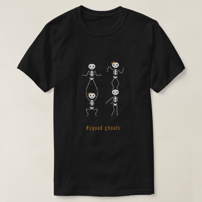 Camiseta Halloween de Ghouls (Frente do Design)