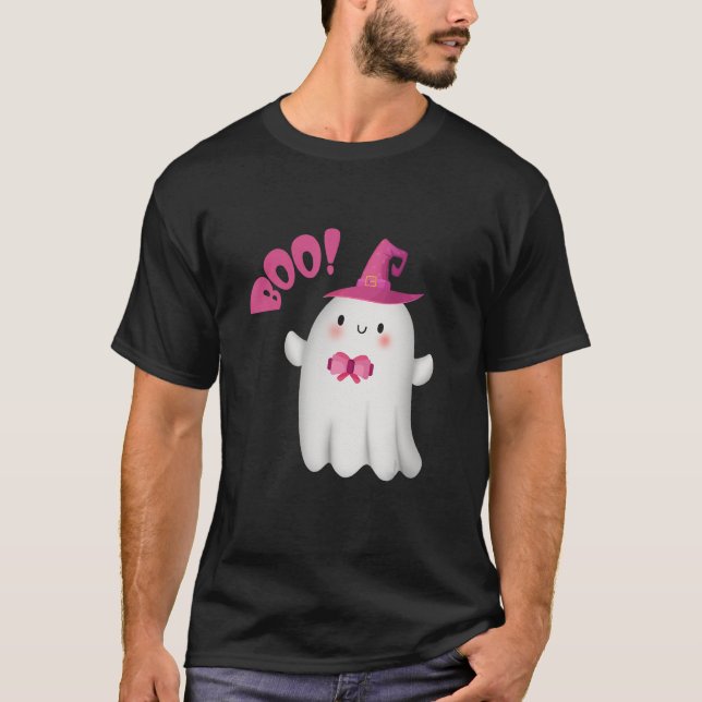 Camiseta Halloween de Horror de Halloween, Fantasma Ghost,  (Frente)