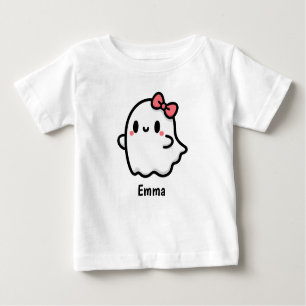 Camiseta Halloween de Nome Personalizado do Fantasma de Cub