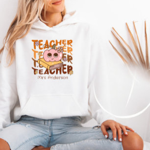 Camiseta Halloween de professor retrô-descendente personali