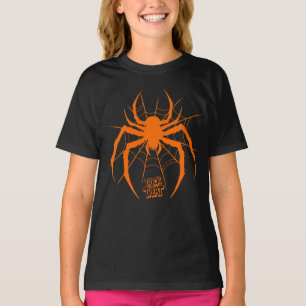 Camiseta Halloween De "Trick Or Treat" Na Web De Aranha Cér