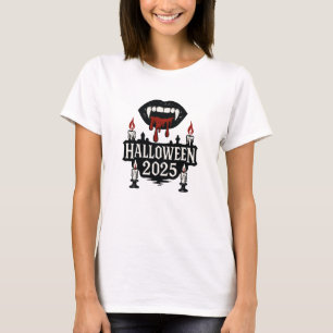 Camiseta Halloween de vampiro gótico