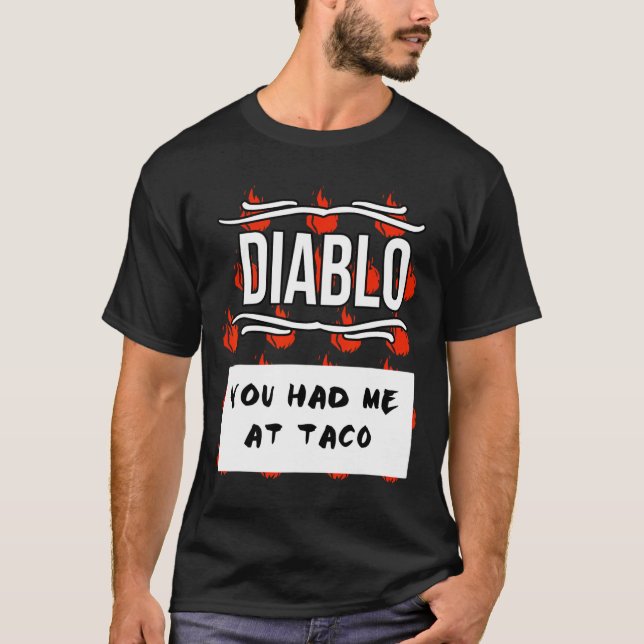 Camiseta Halloween DIABLO SAUCE Halloween, SAUCE (Frente)