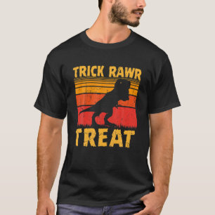 Camiseta Halloween Dinossaur Ghost T Rex Pumpkin Para Menin