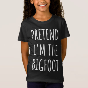 Camiseta Halloween Divertido - Finja que sou o Pé-Grande