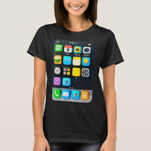 Camiseta Halloween do Aplicativo Móvel de Tela Celular Smar