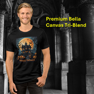 Camiseta Halloween do castelo medieval assombrado