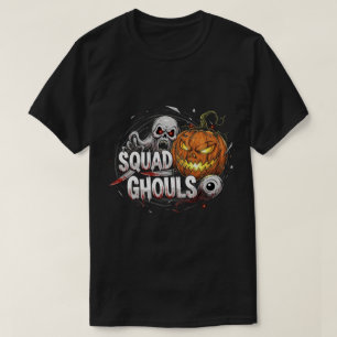 Camiseta Halloween do Horror Gótico do Esquadrão Ghouls