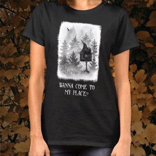 Camiseta Halloween do Hut Spooky de Baba Yaga