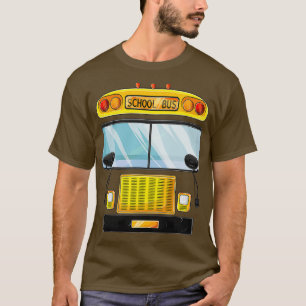 Camiseta Halloween do ônibus escolar Costume engraçada Cria
