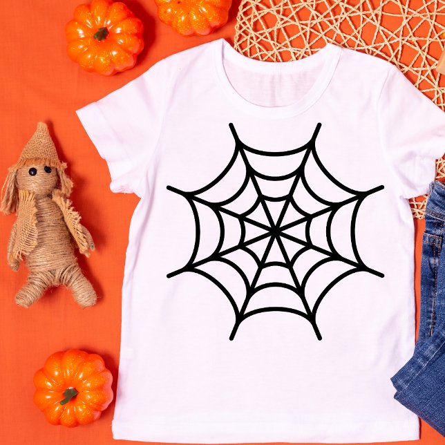Camiseta Halloween do Spider Web Silhoueen (Criador carregado)