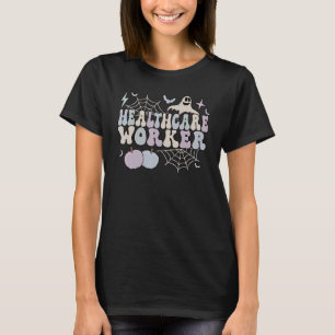 Camiseta Halloween do trabalhador de saúde Spooky