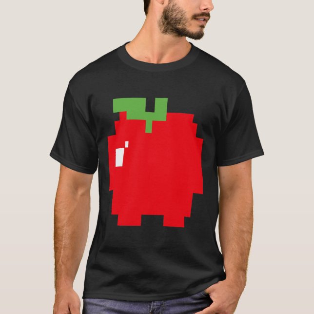 Camiseta Halloween do videogame de Arcade Retroativa Pixel  (Frente)