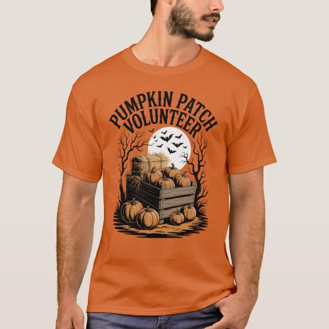Camiseta Halloween do Voluntário com Patch da Bomba (Frente)