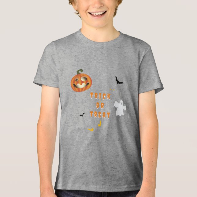 Camiseta Halloween Doce ou Travessura (Frente)