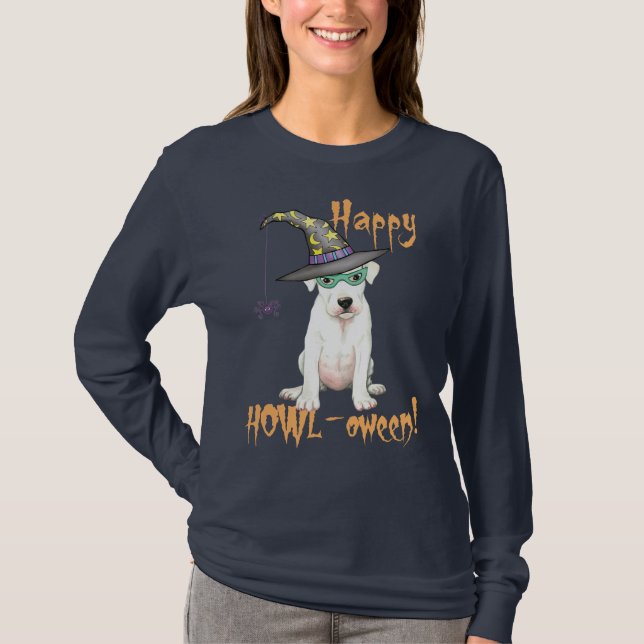Camiseta Halloween Dogo Argentino (Frente)