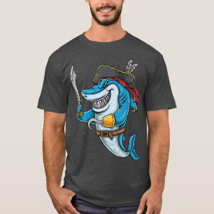 Camiseta Halloween dos Shark Boys Piratas666