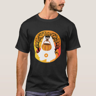 Camiseta Halloween Dot Pumpkin Costume Boo Engraçado Spooky