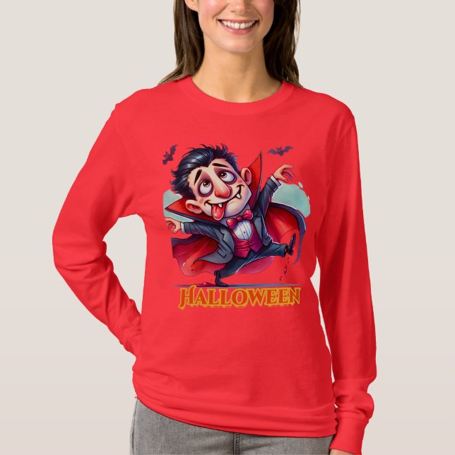 Camiseta Halloween dracula2 (Frente)
