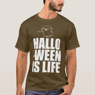 Camiseta Halloween É A Vida Bonita Fantasma Engraçado, Fedo