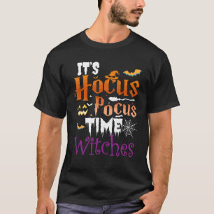 Camiseta Halloween É Hocus Pocus Time Bruxas Meninas Lúcias