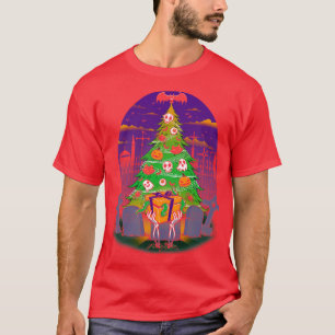 Camiseta Halloween é meu doce doce feio de Natal por Tobe F