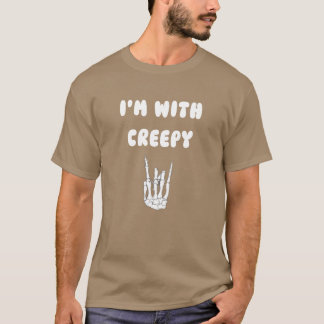 Camiseta Halloween ele com família assustadora