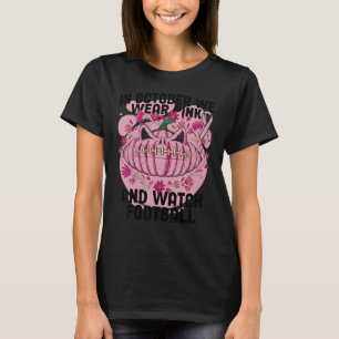 Camiseta Halloween Em Outubro Nós Vestimos Rosa E Olhamos O