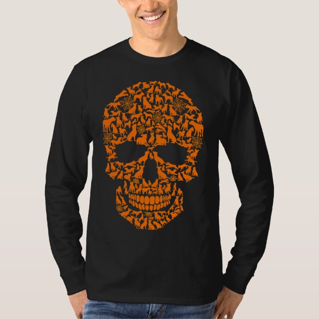 Camiseta Halloween Engraçado Cachorro Pitbuloso (Frente)