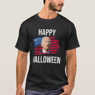 Camiseta Halloween Engraçado Feliz 4 De Julho Anti Biden Co