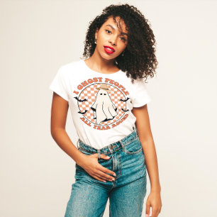 CAMISETA HALLOWEEN ENGRAÇADO INTROVERT I PESSOAS DE FANTAS