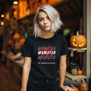 CAMISETA HALLOWEEN ENGRAÇADO MOMSTER DAS MÃES