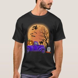 Camiseta Halloween Engraçado Monstros Pumpkin Witch