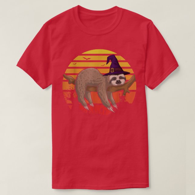 Camiseta Halloween Engraçado Sloth Costume Hocus Slowcus Ki (Frente do Design)