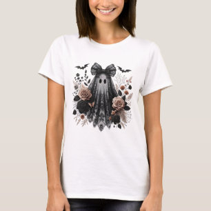 Camiseta Halloween - Espírito de rendas - Florais de outono