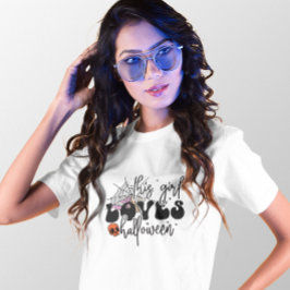 CAMISETA HALLOWEEN ESSA GAROTA ADORA HALLOWEEN SPIDERWEB