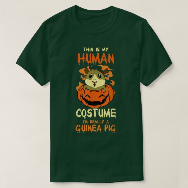 Camiseta Halloween Esta é a minha fantasia humana Eu sou re (Frente do Design)