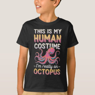 Camiseta Halloween Esta é a minha fantasia humana Eu sou re