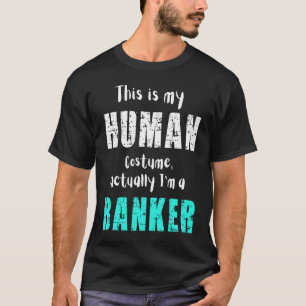 Camiseta Halloween Esta é minha fantasia humana na verdade
